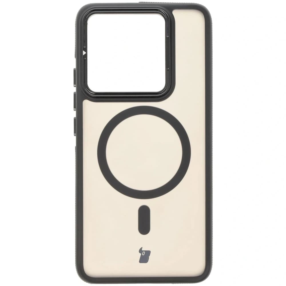 Bizon Case Eclipse MagSafe & Stand Xiaomi 14T smoky with a black frame - 2