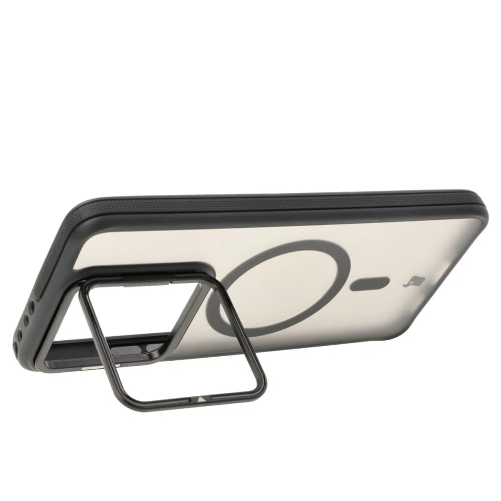 Bizon Case Eclipse MagSafe & Stand Xiaomi 14T smoky with a black frame - 3