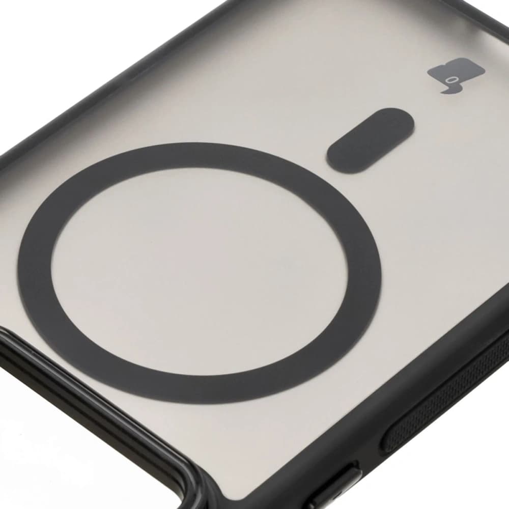 Bizon Case Eclipse MagSafe & Stand Xiaomi 14T smoky with a black frame - 4