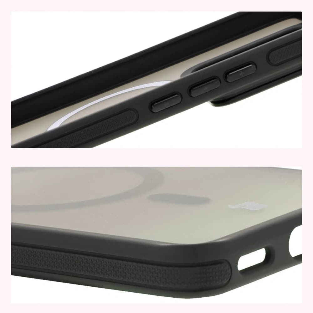 Bizon Case Eclipse MagSafe & Stand Xiaomi 14T smoky with a black frame - 6