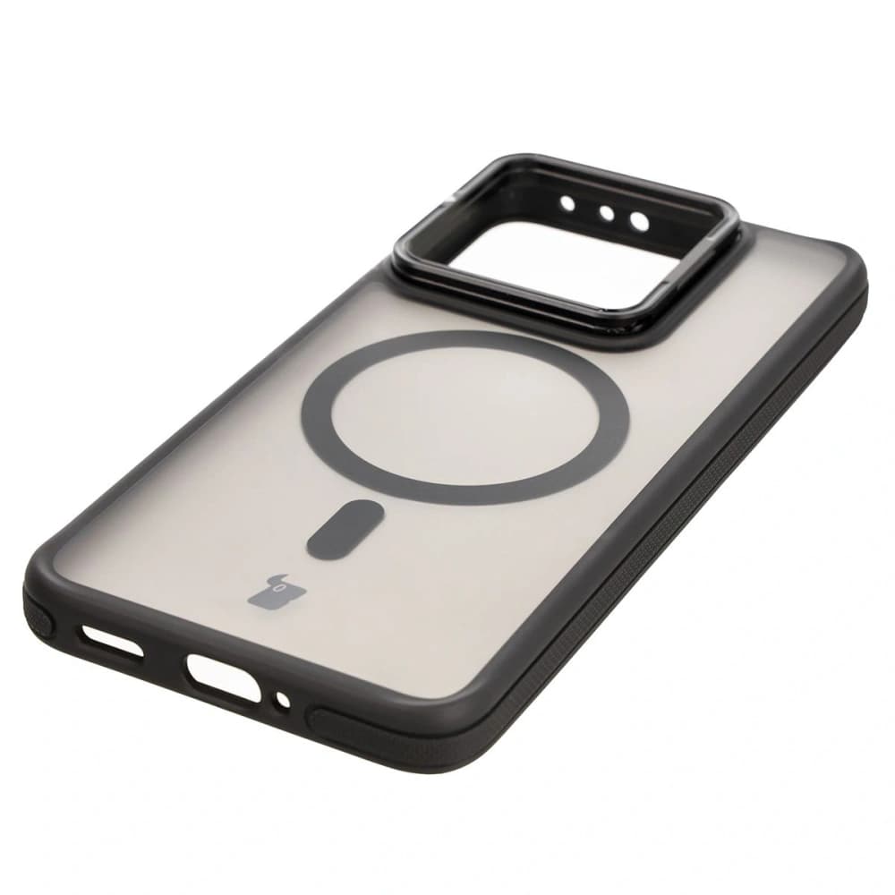 Bizon Case Eclipse MagSafe & Stand Xiaomi 14T smoky with a black frame - 7