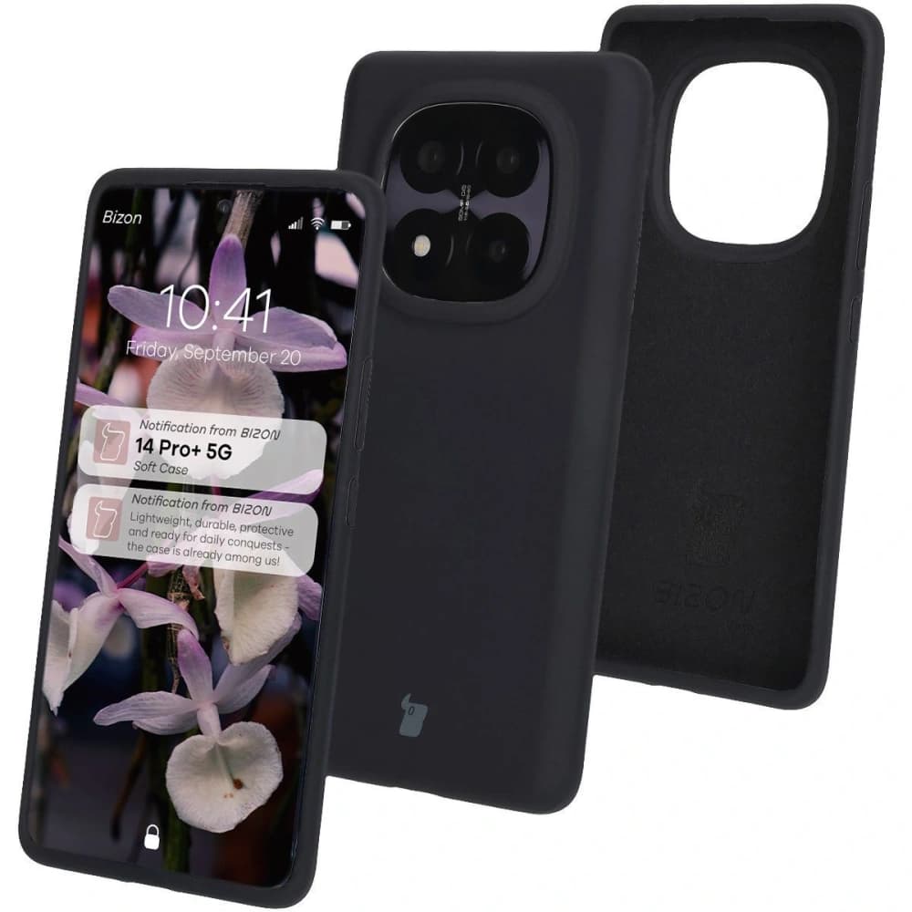 Bizon Soft Case Xiaomi Redmi Note 14 Pro Plus 5G schwarz - 1