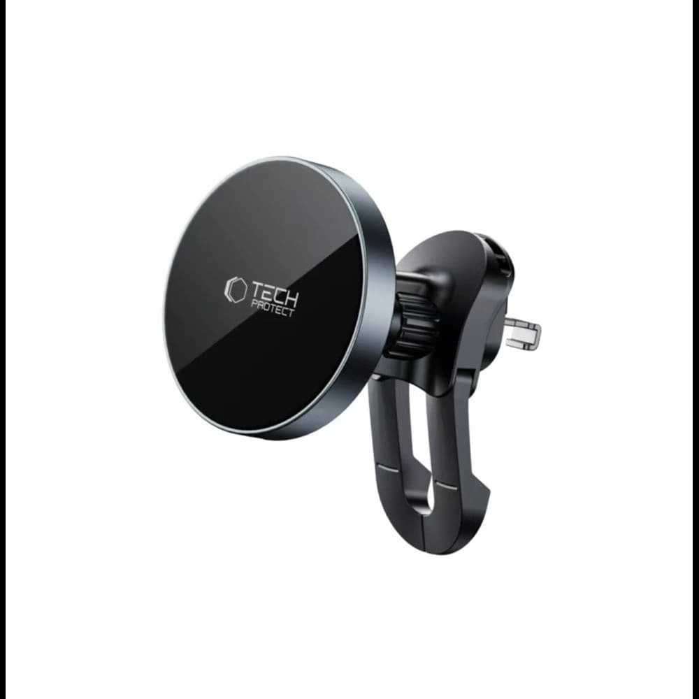 Tech-protect Mm15w-v5 Magnetic Magsafe Stable Vent Car Mount Wireless Charger 15w Black/black - 4