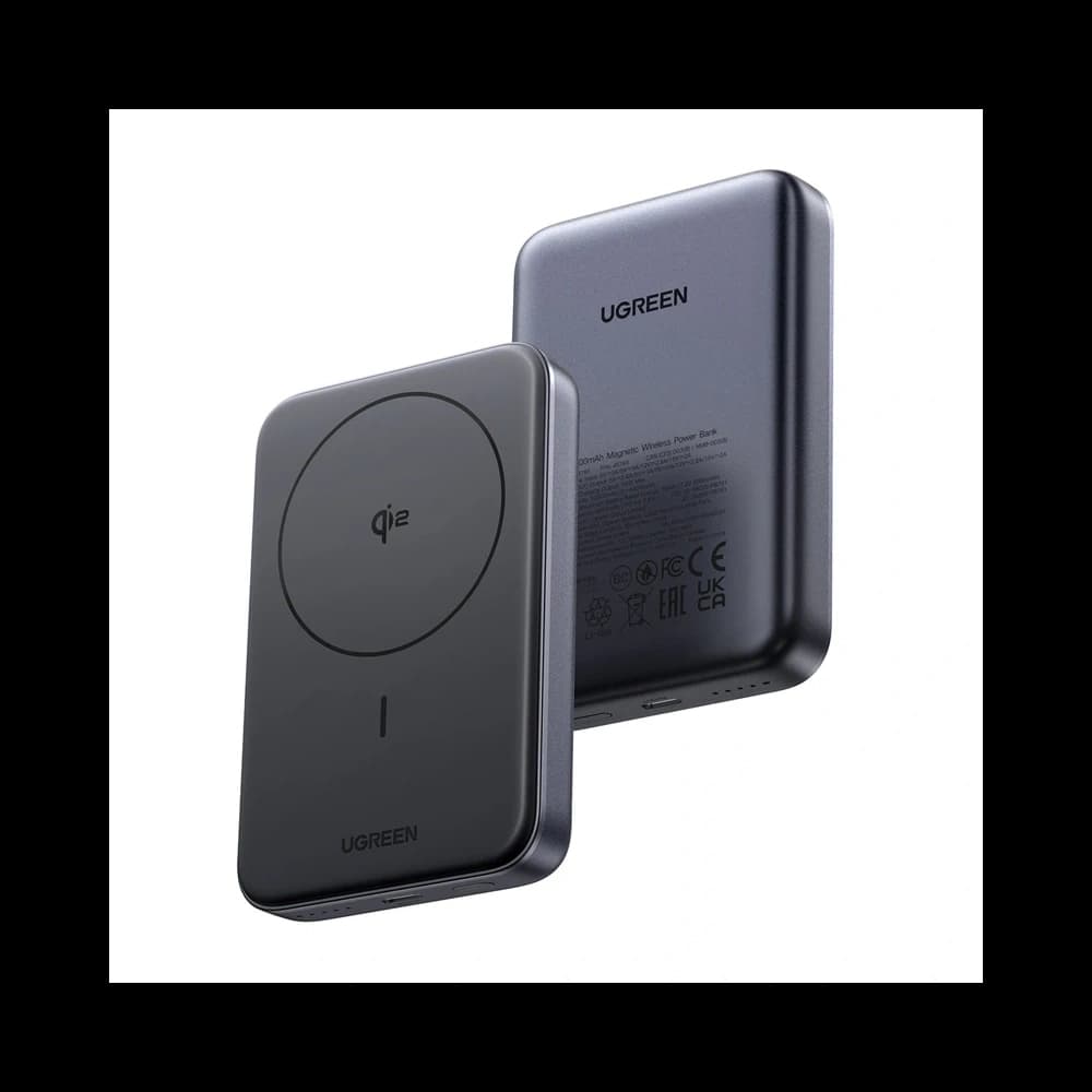 UGREEN PB761 magnetische Powerbank 10000mAh Qi2 30W MagSafe + USB-C-Kabel (schwarz) - 2