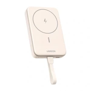 UGREEN PB760 magnetische Powerbank 10000mAh PD 20W MagSafe + USB-C Kabel (beige)