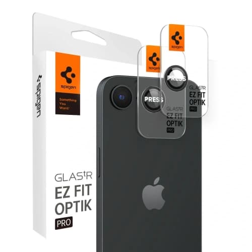 Spigen Optik Pro Glas.tr ez Fit Kamera Schutz Apple iPhone 17e / 16e Schwarz [2 PACK]