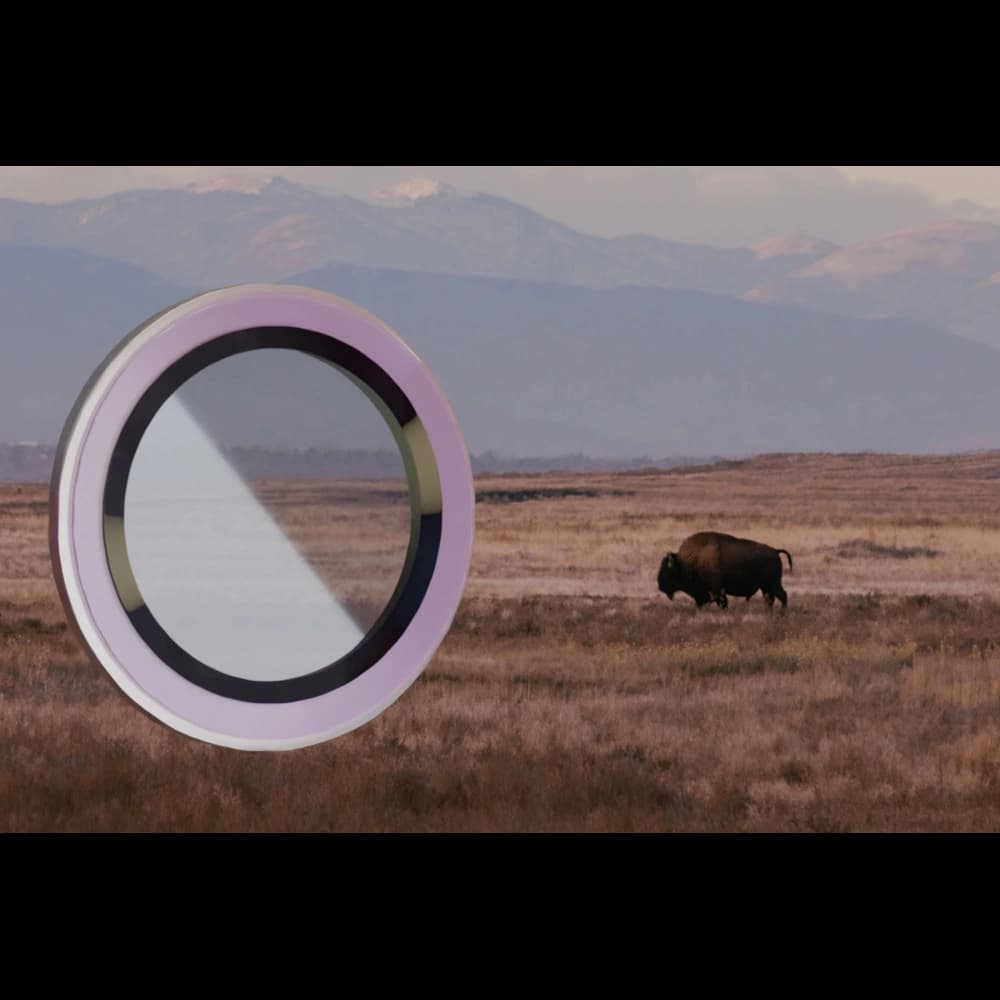 Bizon Glass Snap Lens Apple iPhone 13 / 13 Mini hellrosa Rahmen - 3