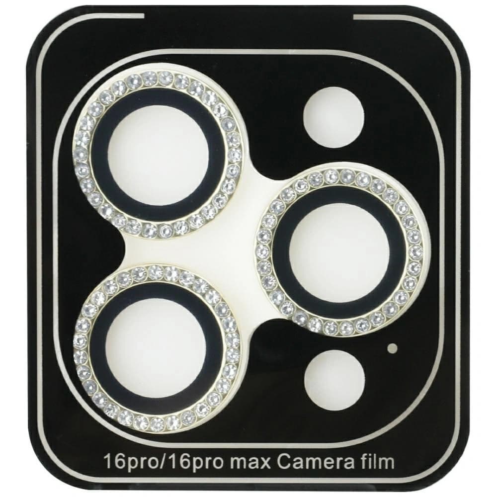 Guess Rhinestone Lens Protector Apple iPhone 16 Pro / 16 Pro Max gold - 2