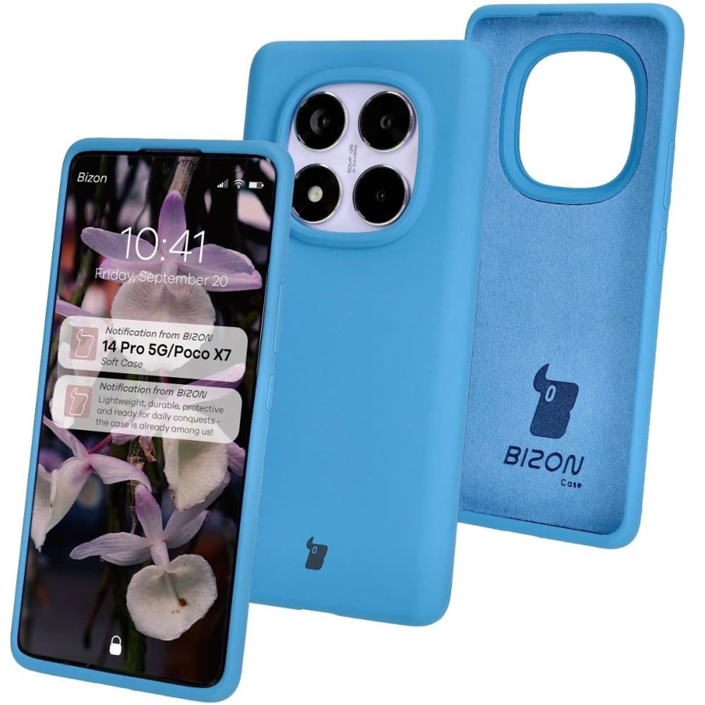 Bizon Soft Case Xiaomi Redmi Note 14 Pro 5G / Poco X7 blau - 1