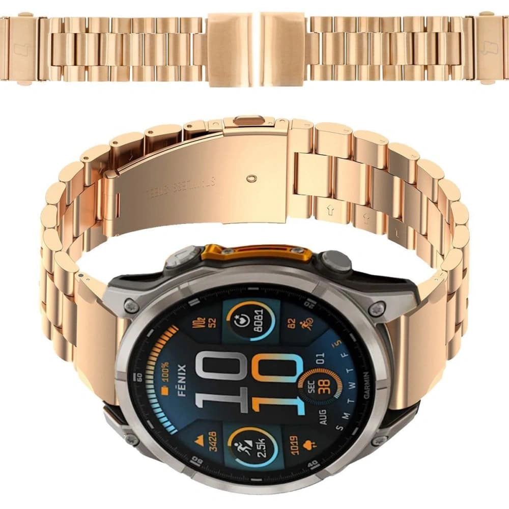 Bizon Strap Watch Aura Smartwatch 22mm rose gold - 1
