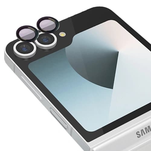 Bizon Glass Snap Lens Samsung Galaxy Z Flip 6 / 7 FE black frame