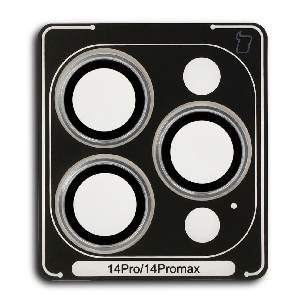 Bizon Glass Snap Lens Apple iPhone 14 Pro / 14 Pro Max silberner Rahmen - 2