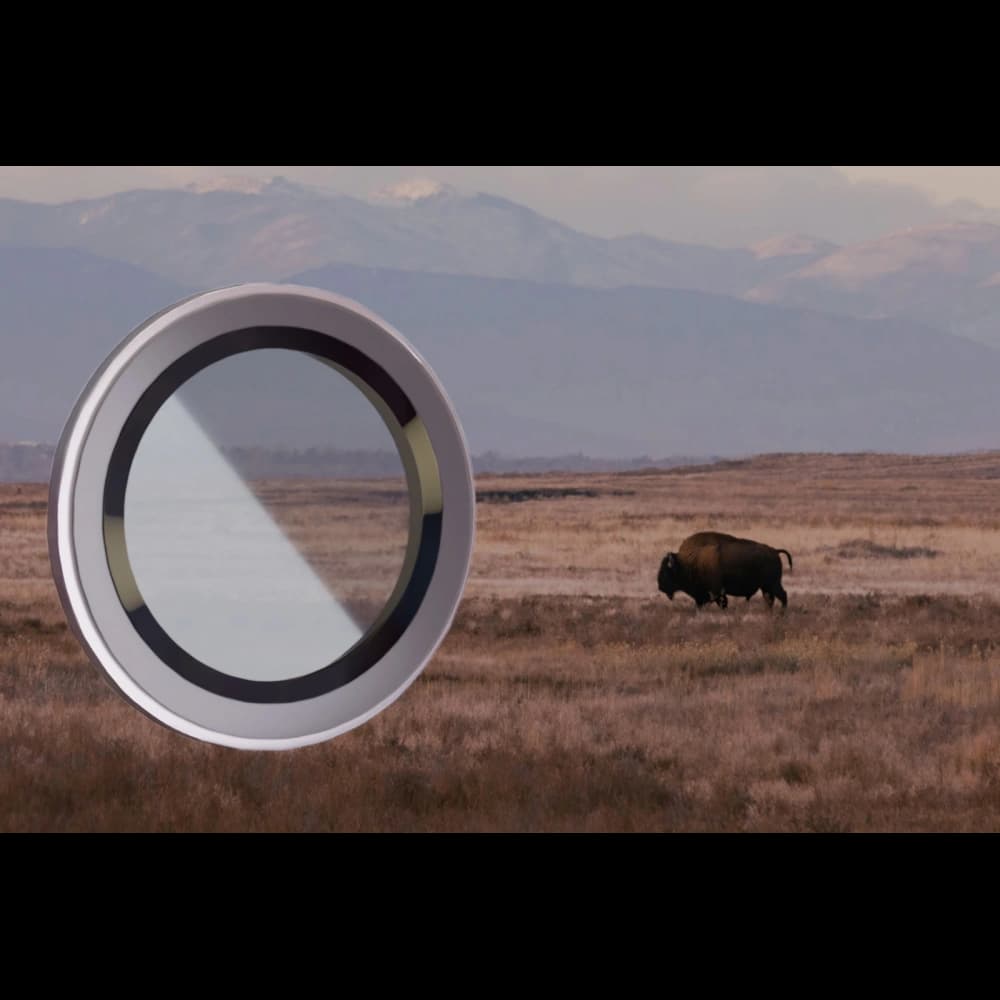 Bizon Glass Snap Lens Apple iPhone 12 Pro Max silberner Rahmen - 2