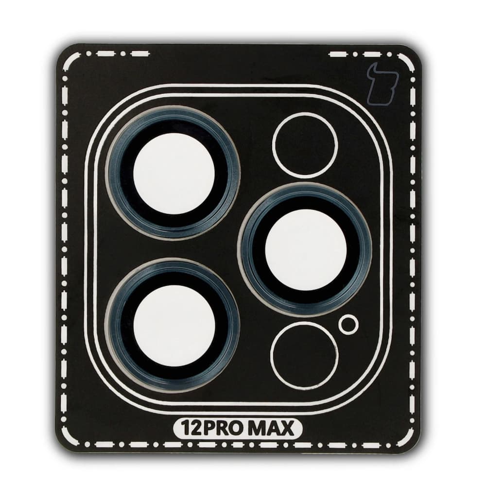 Bizon Glass Snap Lens Apple iPhone 12 Pro Max marine Rahmen - 2