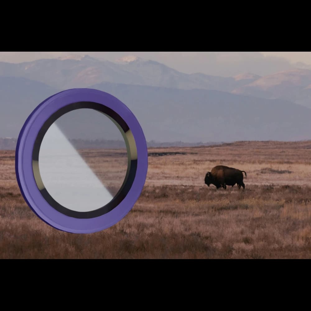 Bizon Glass Snap Lens Apple iPhone 14 Pro / 14 Pro Max dunkel lila Rahmen - 3