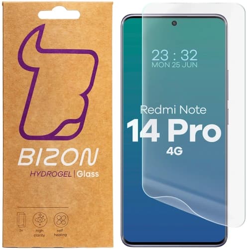 Bizon Glass Hydrogel Front Xiaomi Redmi Note 14 Pro 4G [2 PACK]