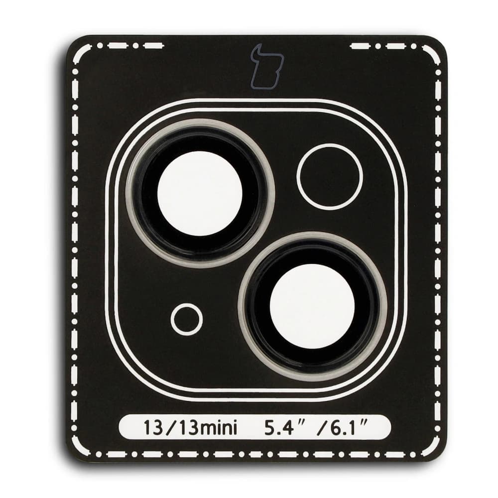 Bizon Glass Snap Lens Apple iPhone 13 / 13 Mini black frame - 2