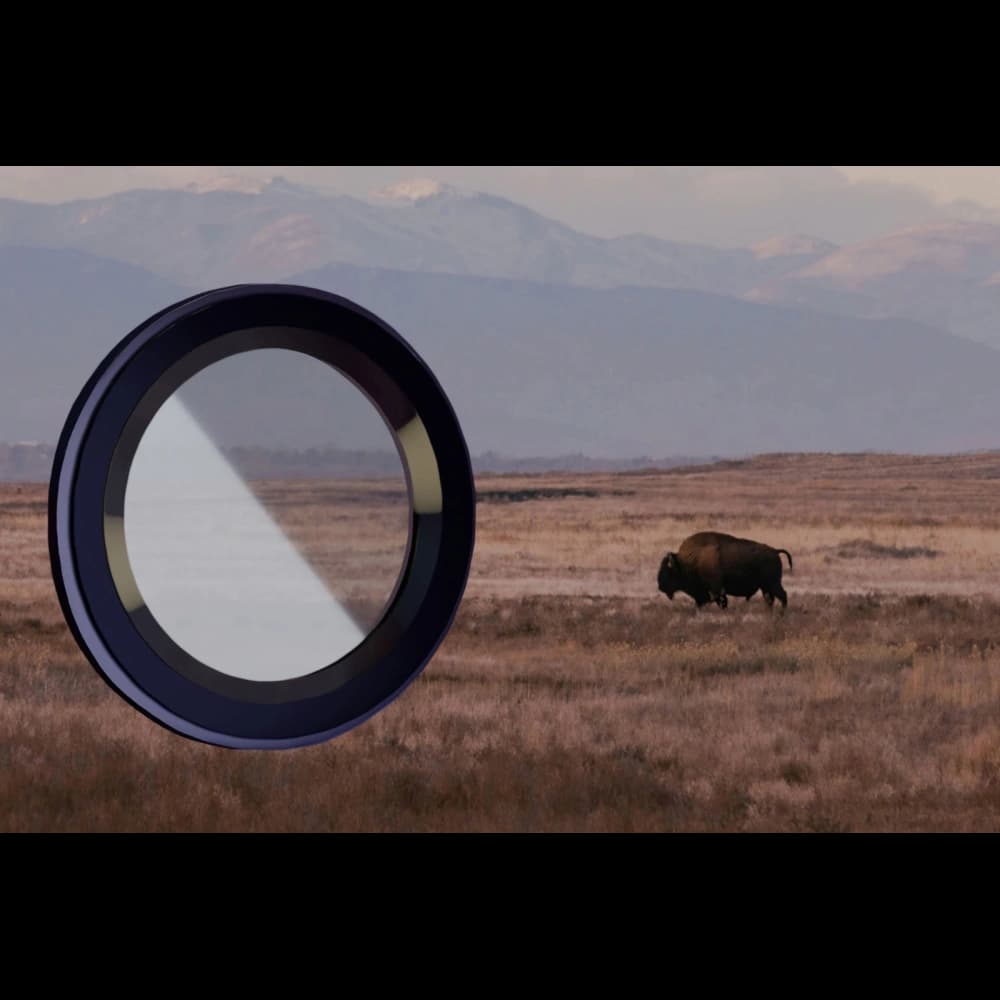 Bizon Glass Snap Lens Apple iPhone 13 / 13 Mini black frame - 3