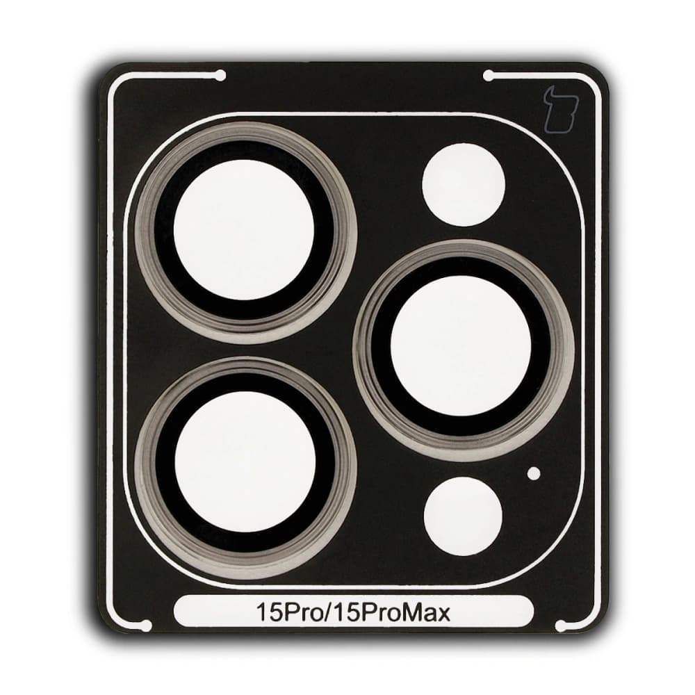 Bizon Glass Snap Lens iPhone 15 Pro / 15 Pro Max beige Rahmen - 2