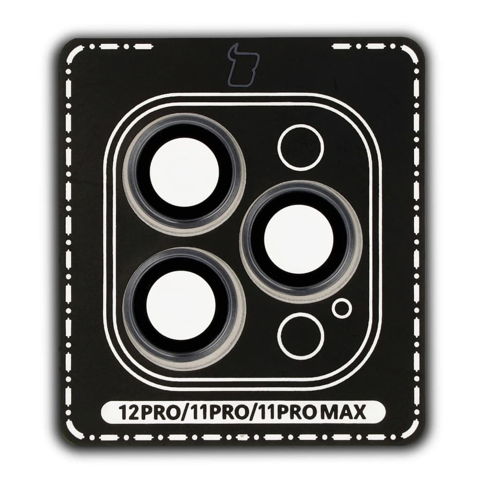 Bizon Glass Snap Lens Apple iPhone 12 Pro / 11 Pro / 11 Pro Max grey frame - 2