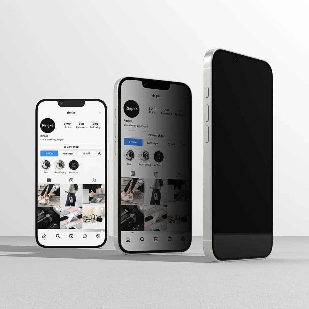 Ringke Easy Slide Apple iPhone 17e / 16e / 14 / 13 / 13 Pro Datenschutz [2 PACK] - 2