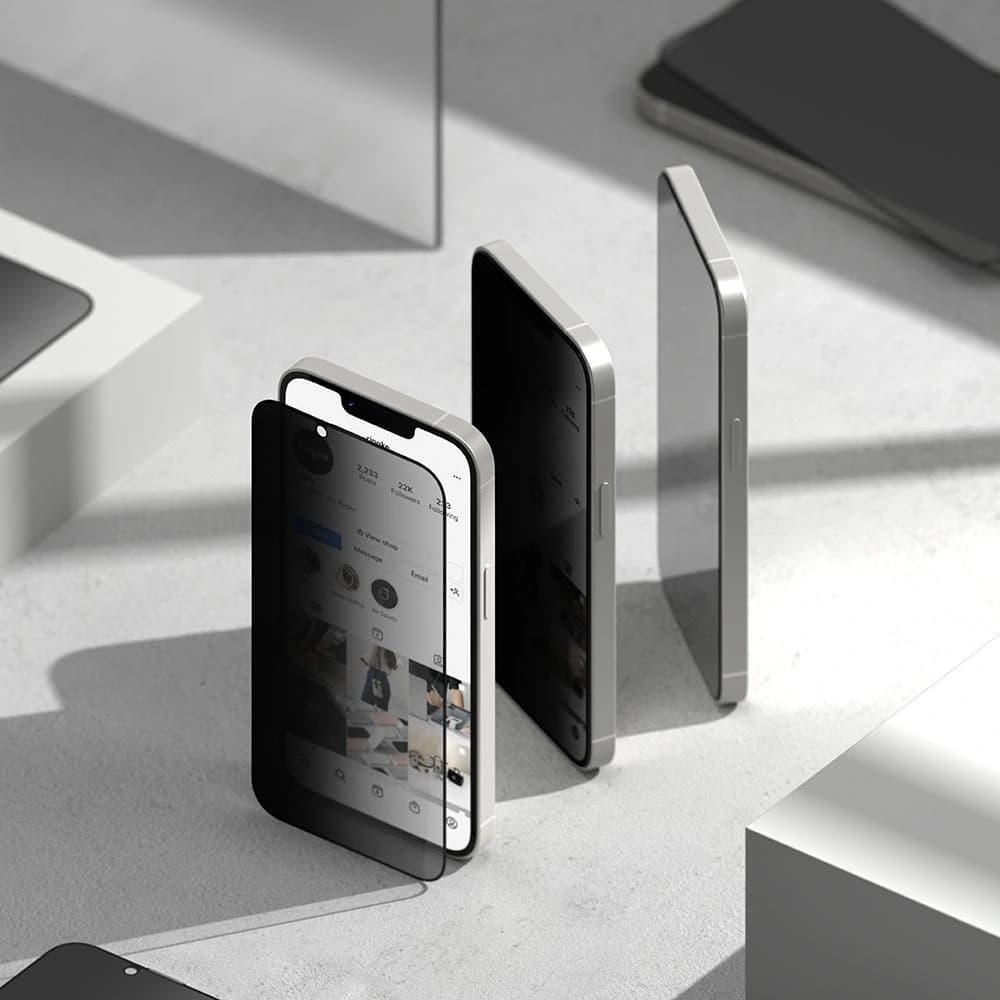 Ringke Easy Slide Apple iPhone 17e / 16e / 14 / 13 / 13 Pro Datenschutz [2 PACK] - 4