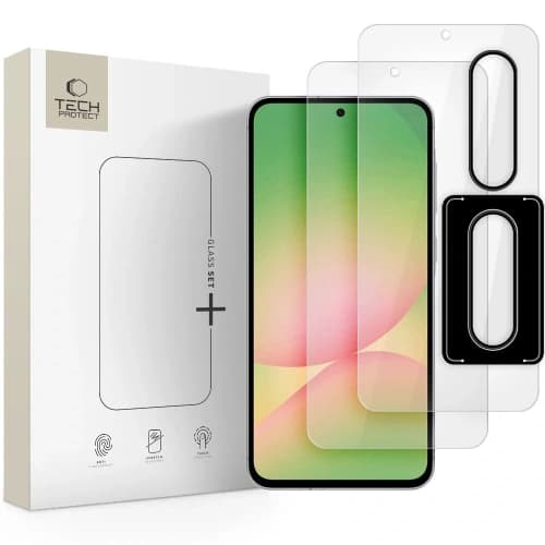 Gehärtetes Glas Tech-Protect Glass Set+ Samsung Galaxy A36 / A56 5G Klar
