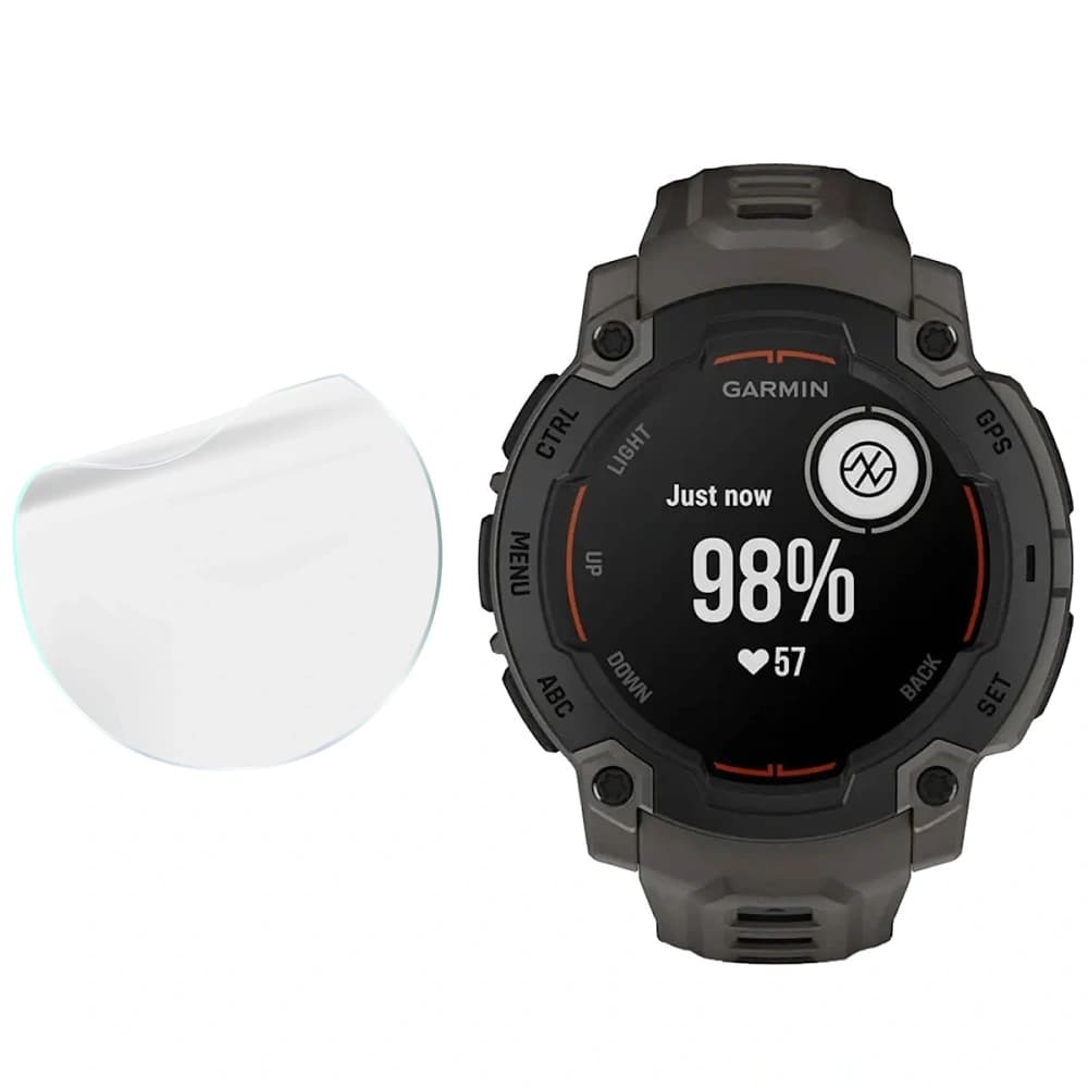 Bizon Glass Watch Hydrogel Garmin Instinct E 45 mm [2 PACK] - 4