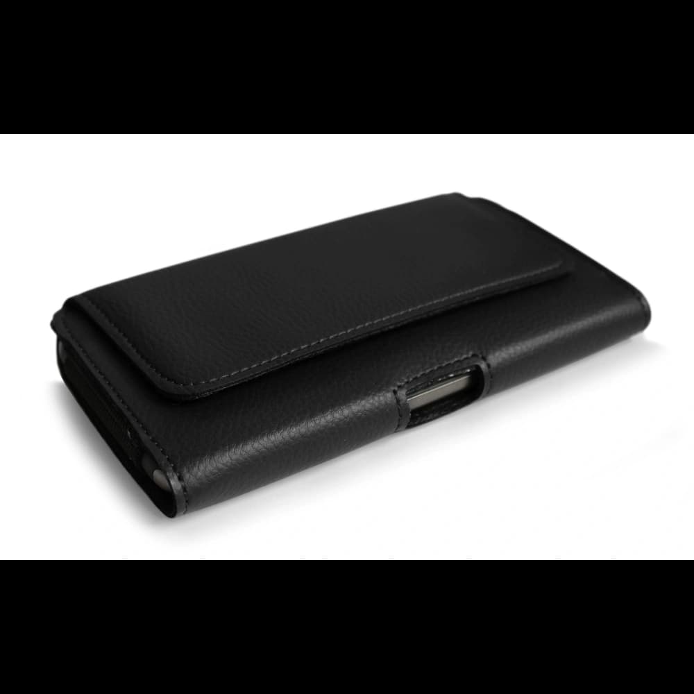 LURESKO HEL holster for Eco belt, phone case 131x62x12mm (black ribbed with black thread) - 5