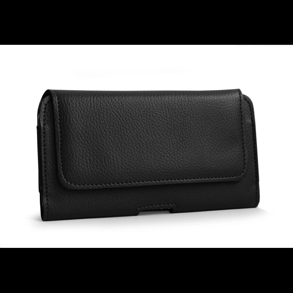 LURESKO HEL XL Holster für Eco-Gürtel, Handyhülle 165x82x12 (schwarz gerippt mit schwarzem Faden) - 3