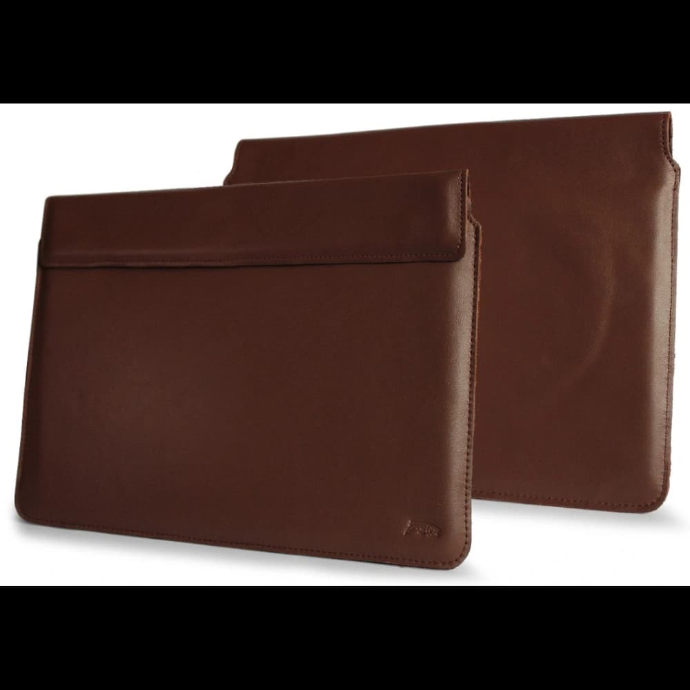 LURESKO CLAYER XL+ leather case for tablet 290 x 212 x 9mm (smooth brown) - 1