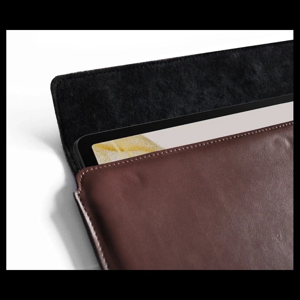 LURESKO CLAYER XL+ leather case for tablet 290 x 212 x 9mm (smooth brown) - 5