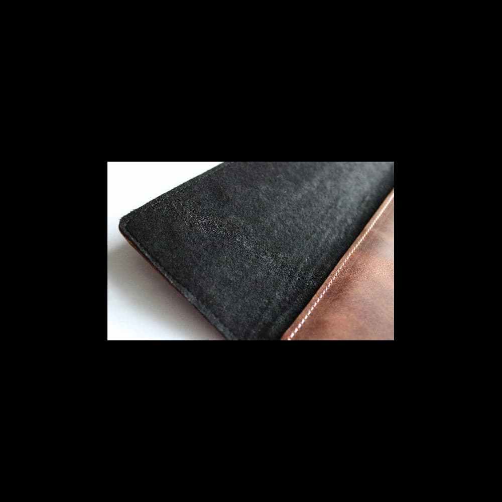 LURESKO CLAYER XL2 GKL leather case for tablet 249 x 181 x 9mm (vintage brown with white thread) - 5