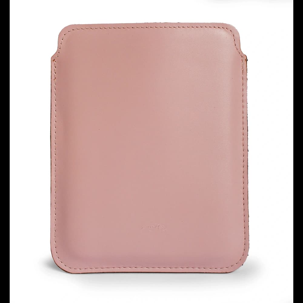 LURESKO MASTER S leather case for ebook 162x113x9mm (smooth pink with pink thread) - 1