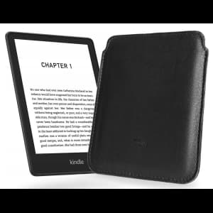 LURESKO MASTER S leather case for ebook 162x113x9mm (black smooth with black thread)
