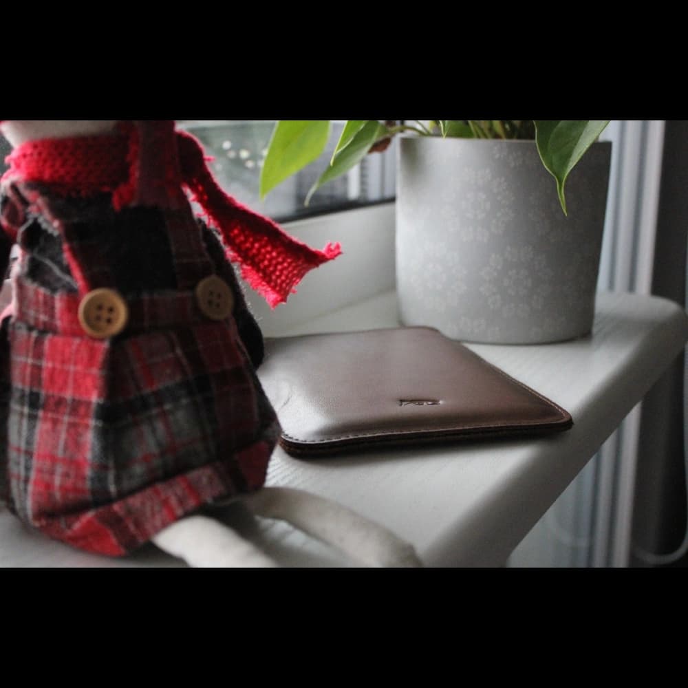 LURESKO MASTER S Lederhülle für eBook 162x113x9mm (glattes Braun) - 6