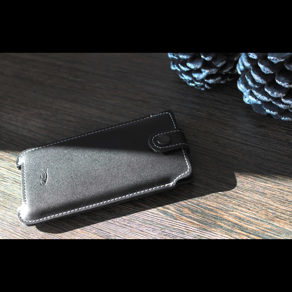 LURESKO SOFIJA XXL Ledertasche universal mit Trageverschluss (rot vintage mit weißen Nähten) - 8