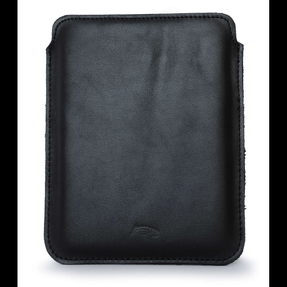 LURESKO MASTER M leather case for ebook 177x130x9mm (smooth black with black thread) (PAP) - 1