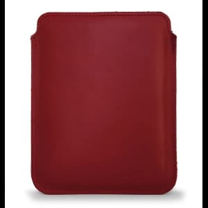 Skórzane etui LURESKO MASTER L na ebook 198x139x9mm (czerwony gładki) (INK)