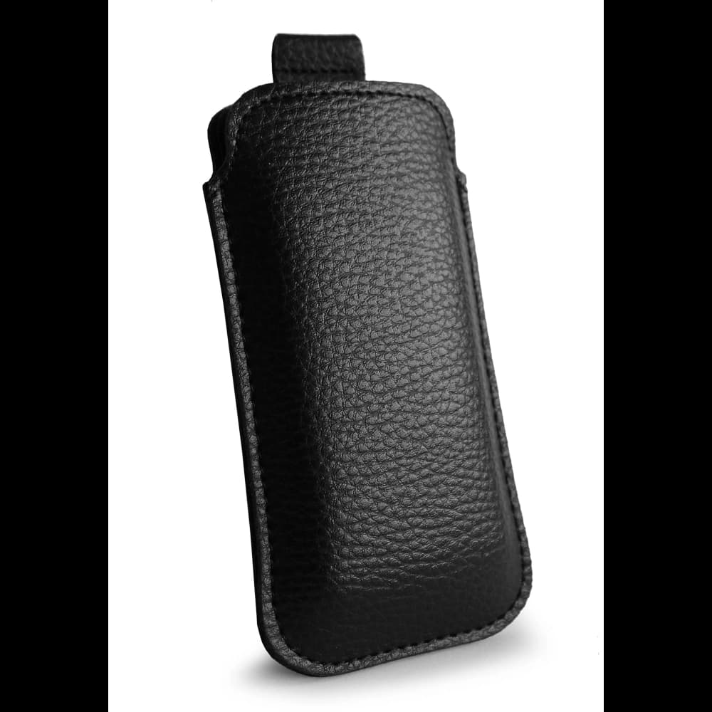 LURESKO SLEEVE XS leather slip case for small phones / feature phones 119mm x 53mm (black) - 2
