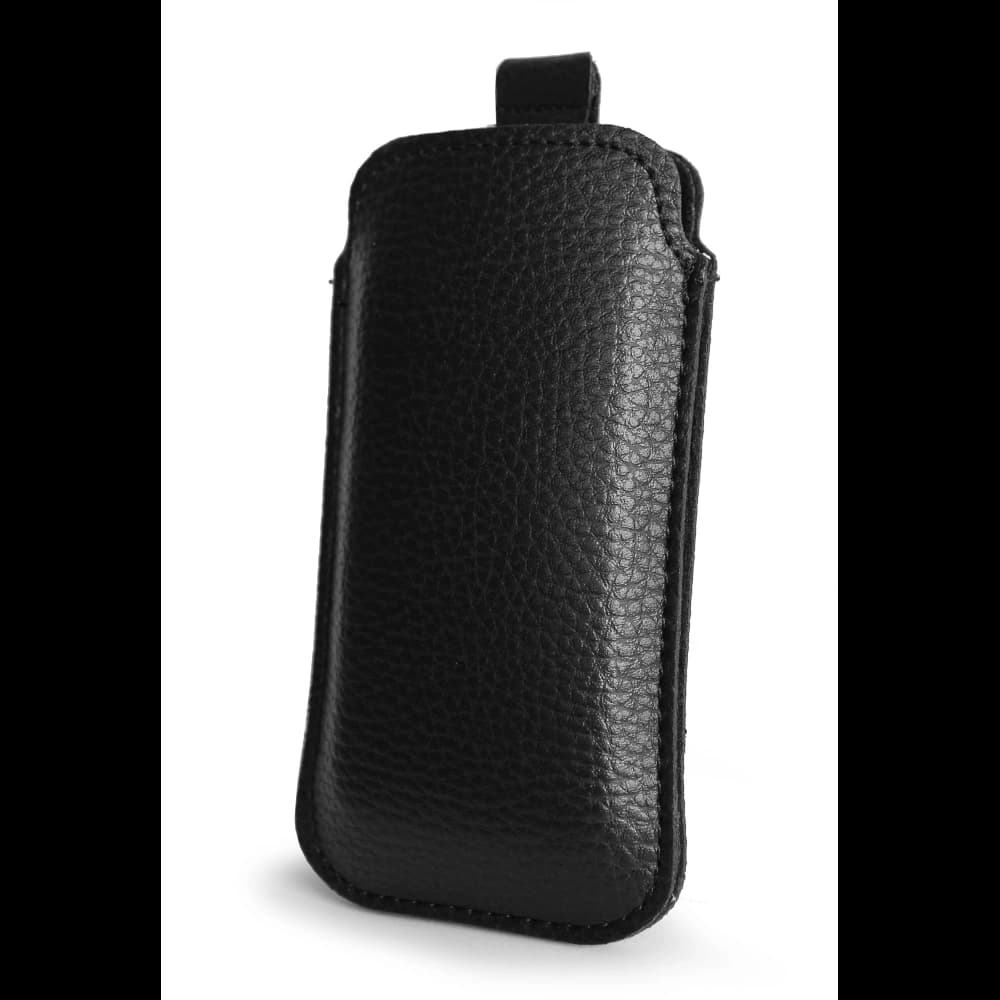 LURESKO SLEEVE XS leather slip case for small phones / feature phones 119mm x 53mm (black) - 3