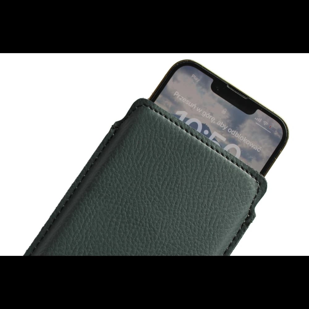 LURESKO LILNER XXXL leather slipcase for phone ECO (gray) - 4