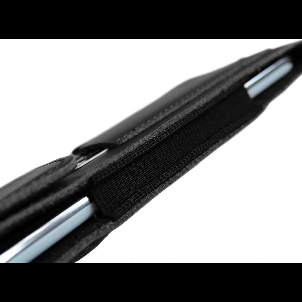 LURESKO HECTOR XXL leather neck case / belt case / loop case / vertical holster 167x78x10mm (black smooth with black thread) - 8