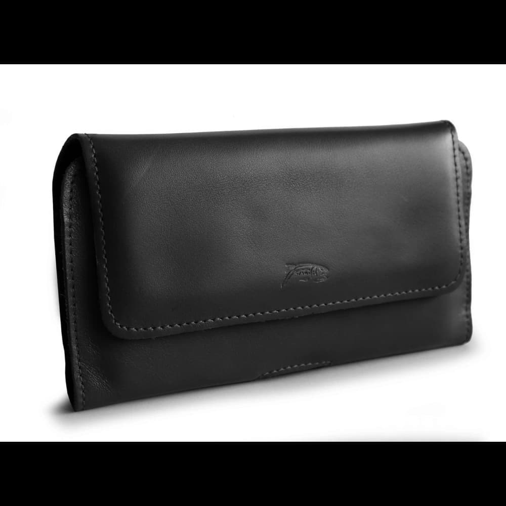 LURESKO ELLA XXL leather protective case for phone - 170x85x12 / for handbag backpack (black) - 8