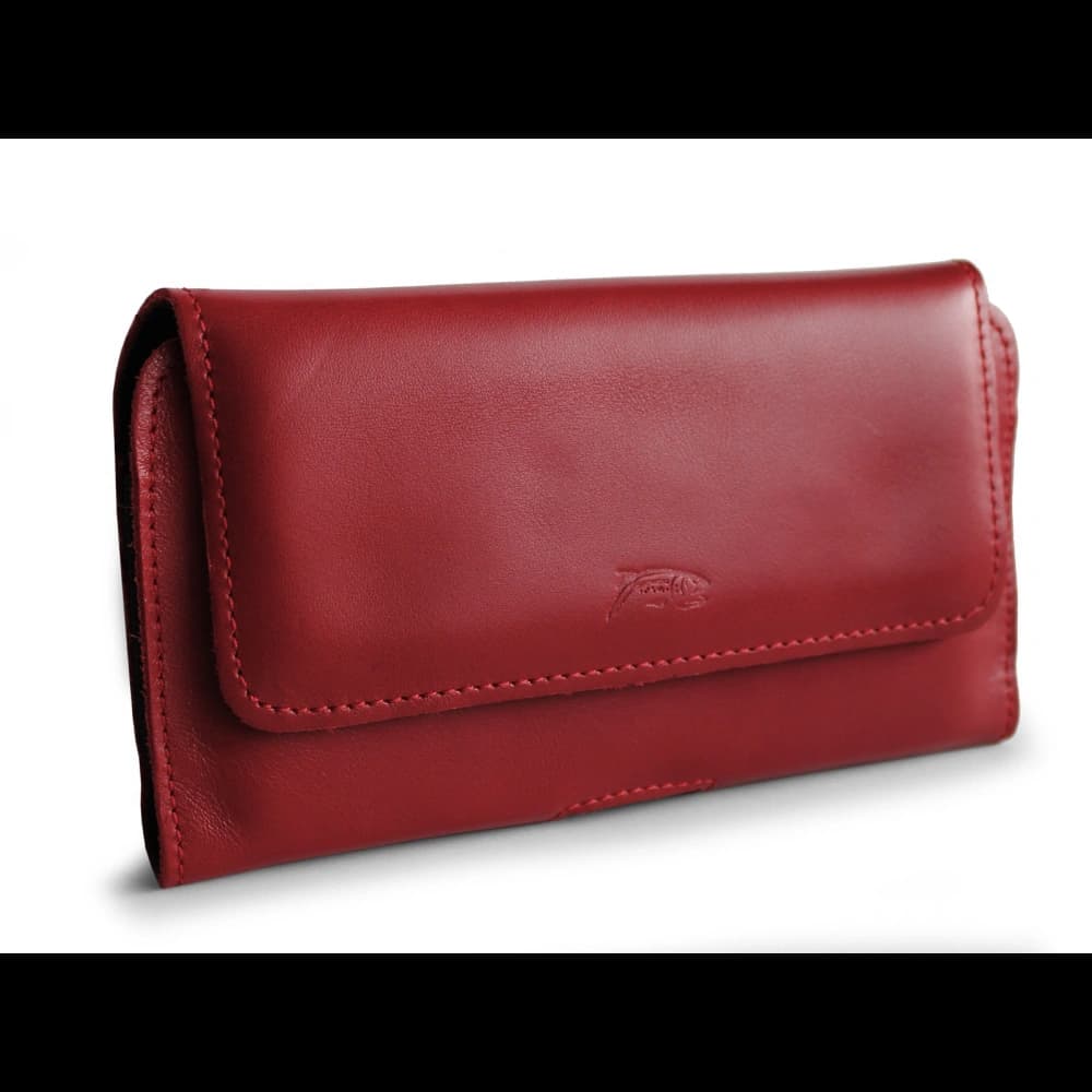 LURESKO ELLA XXL leather protective case for phone - 170x85x12 / for handbag backpack (red) - 8