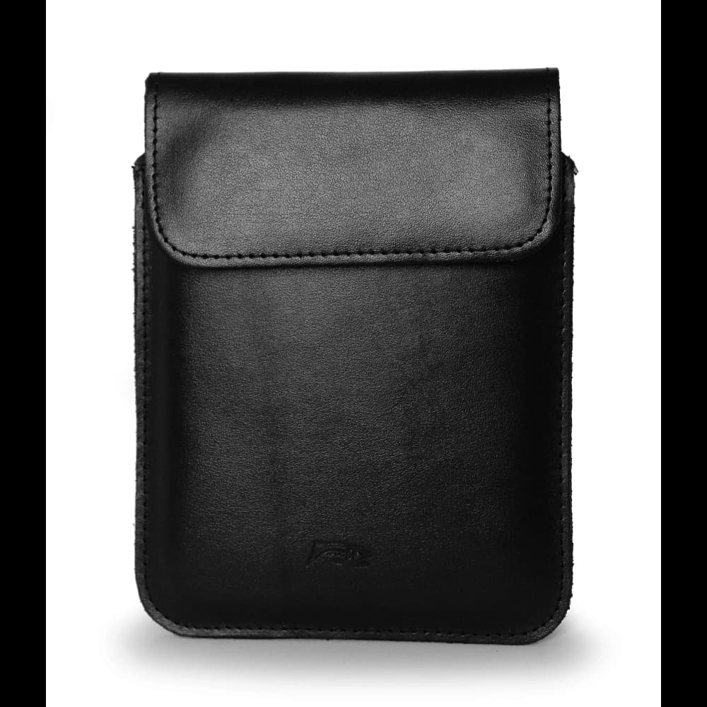 LURESKO CLAYER S leather case for ebook 162x113x9mm (magnet) (black smooth with black thread) - 2
