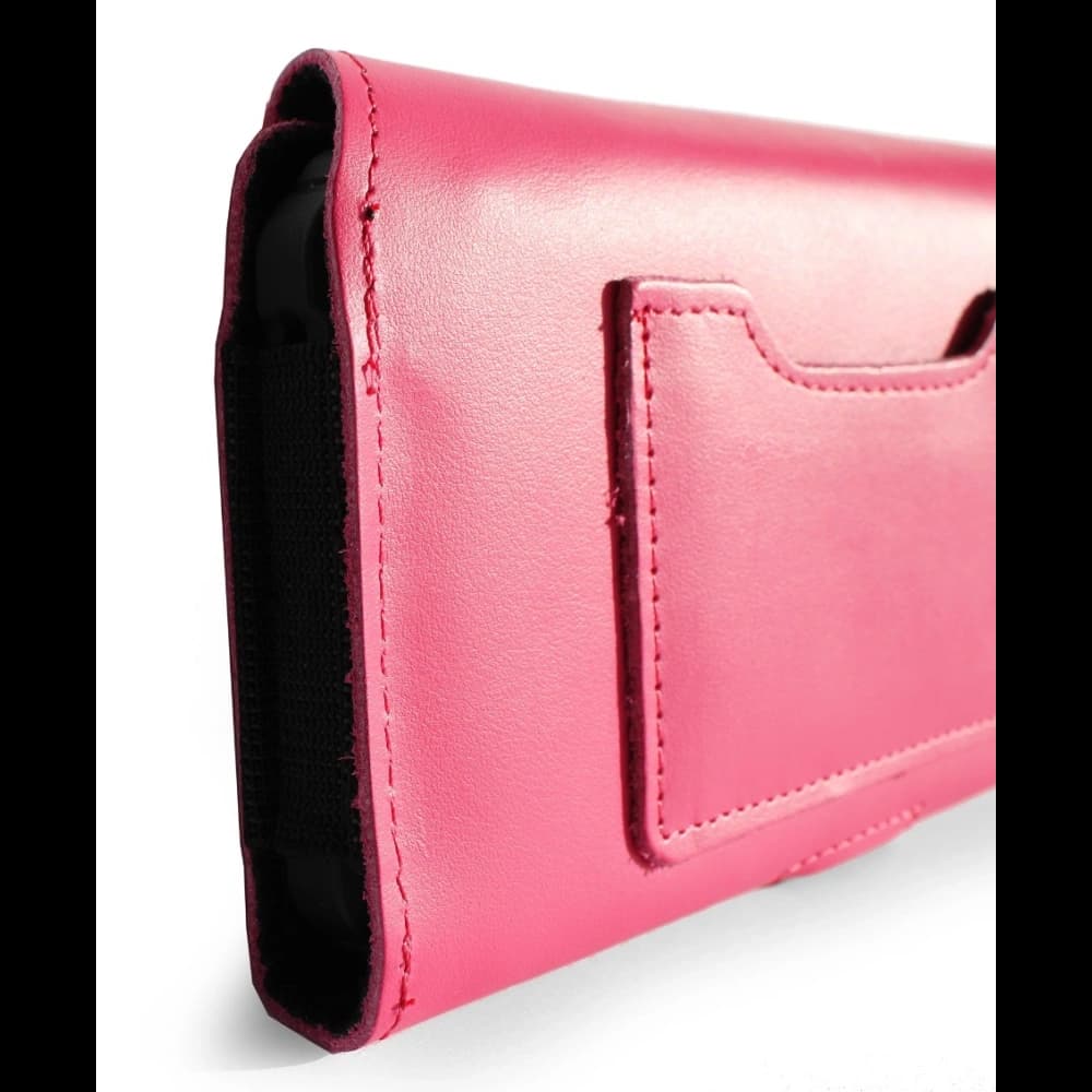 LURESKO ELLA XXL leather protective case for phone - 170x85x12 / for handbag backpack (pink) - 9