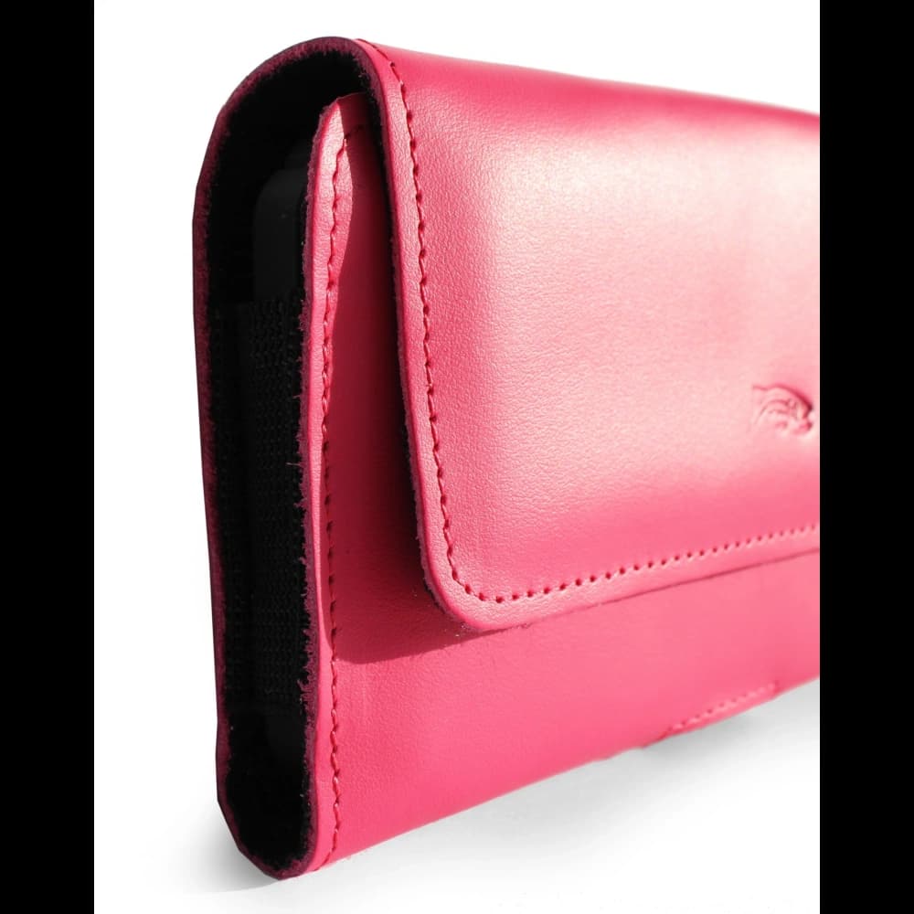 LURESKO ELLA XXL leather protective case for phone - 170x85x12 / for handbag backpack (pink) - 10
