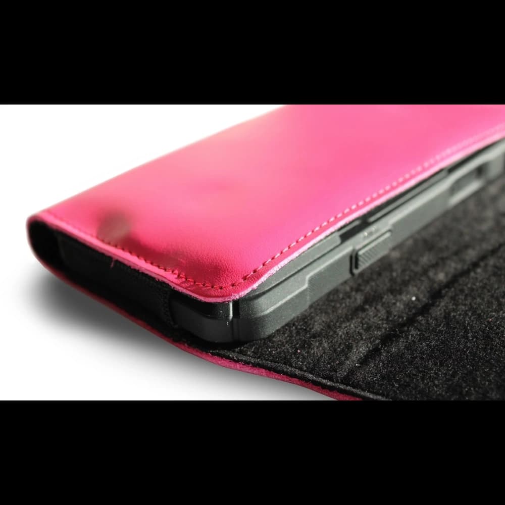 LURESKO ELLA XXL leather protective case for phone - 170x85x12 / for handbag backpack (pink) - 12