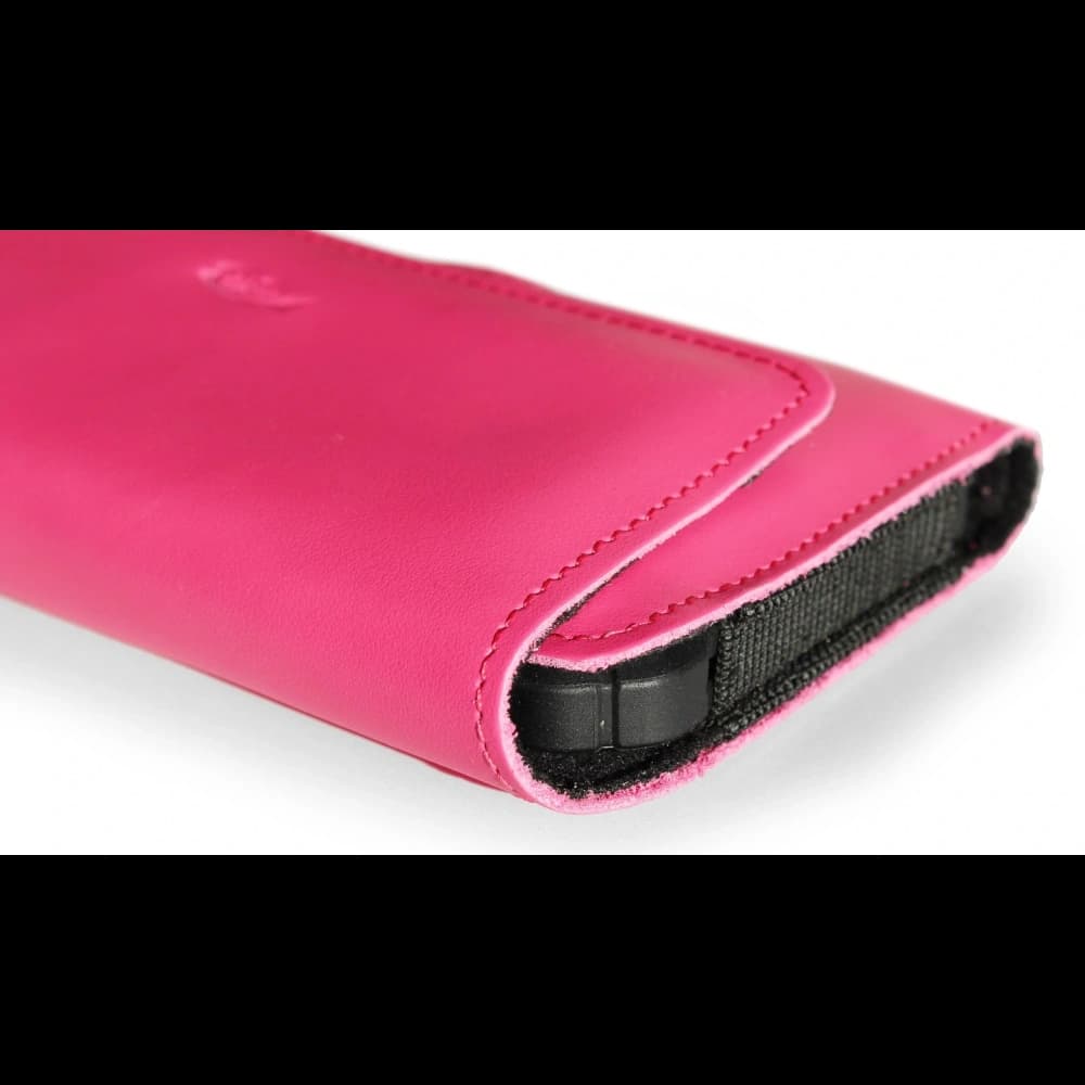 LURESKO ELLA XXL leather protective case for phone - 170x85x12 / for handbag backpack (pink) - 13